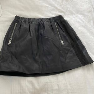 All saint’s leather mini skirt size women’s 8